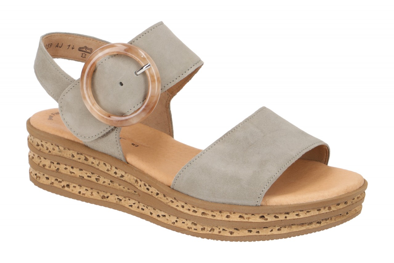 Gabor 84.550.31 Damen Sandalette, Gr?n Schilf, Keilabsatz, Klettverschluss 1 Gabor 84.550.31 Damen Sandalette, Gr?n Schilf, Keilabsatz, Klettverschluss