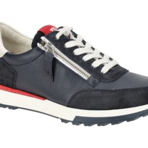 Paul Green Damenschuhe Sneaker 5310-03 dunkelblau rot wei? Velourleder Glattl...