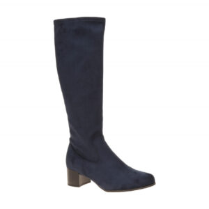 CAPRICE Damenstiefel 25507 navy, elegant, Langschaft-Stretch Schaft, Blockabsatz