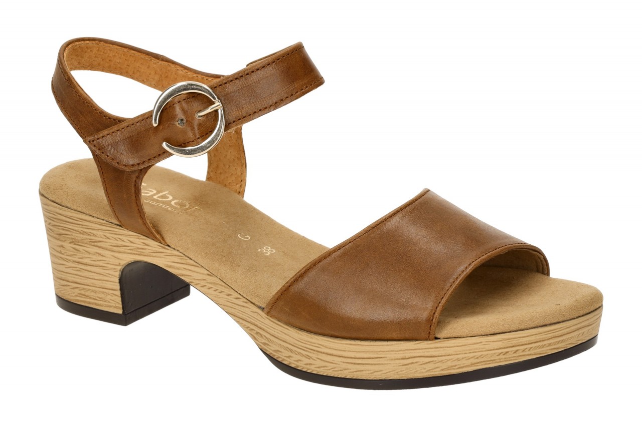 Gabor 82.071.53 Damen Sandalette Braun Camel Plateau-Sandalette mit Klettvers... 1 Gabor 82.071.53 Damen Sandalette Braun Camel Plateau-Sandalette mit Klettvers...