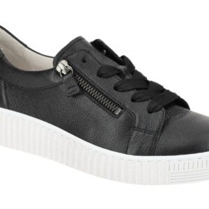 Gabor 83.334.27 Damen Sneaker schwarz (ice) Best Fitting Echtleder Fu?bett