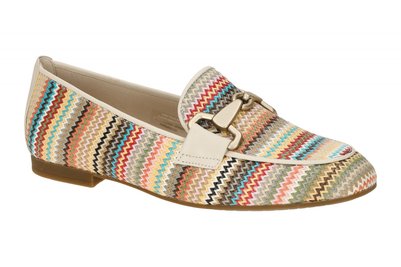 Gabor 85.214 Slipper Halbschuhe beige buntes Muster Mehrfarbig 1 Gabor 85.214 Slipper Halbschuhe beige buntes Muster Mehrfarbig