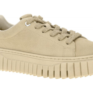 Tamaris 1-23702-45 Beige Antelope Plateau Sneaker Damenschuhe