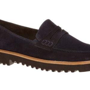 Paul Green Damen Slipper 2694-133 blau Echtleder Super Soft Plateau Blockabsatz