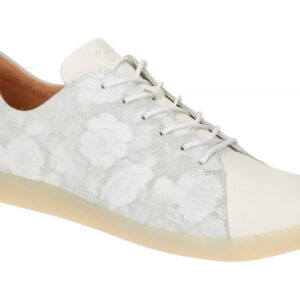 Think 946 Damen Halbschuhe wei?/hellgrau transparent bianco/kombi bequem Schn...