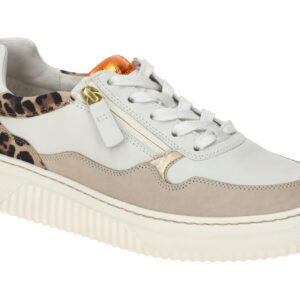 Gabor 86.408.61 Damen Halbschuhe Sneaker Wei? offwhite puder natu Schuhe Echt...
