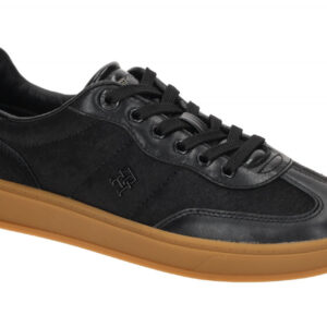 Tommy Hilfiger FW08941 BDS Heritage Sneaker - Damen Halbschuh Schwarz Echtled...