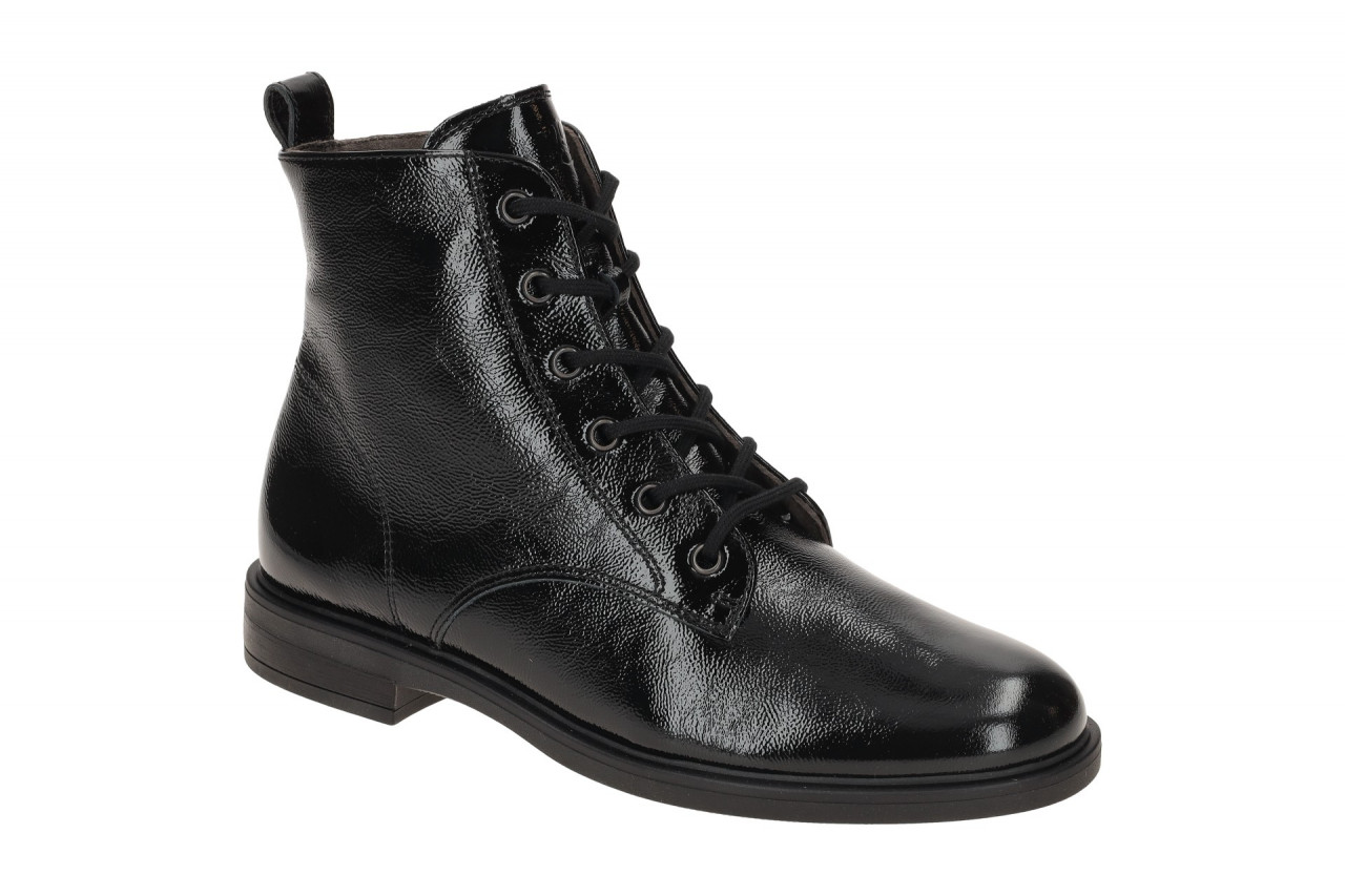 Paul Green Damen Stiefeletten 8066-02 PG 8066 Schwarz Gl?nzend Echtleder Bloc... 1 Paul Green Damen Stiefeletten 8066-02 PG 8066 Schwarz Gl?nzend Echtleder Bloc...