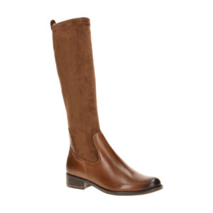 CAPRICE Damenstiefel 25514 Braun Cognac Langschaft-Stiefel mit Glanz-Detail