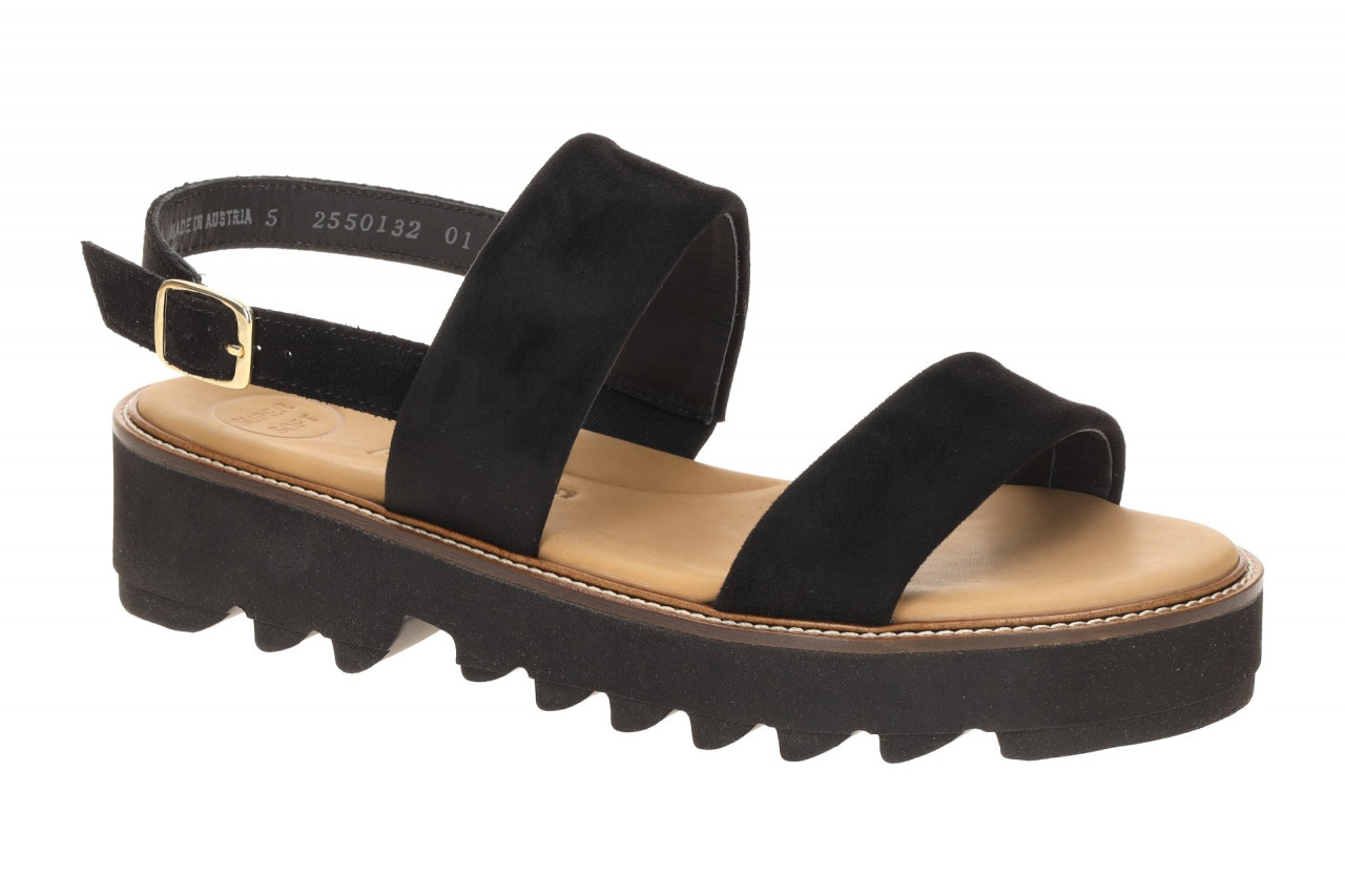 Paul Green Damen Sandale 6214-019 Schwarz Echtleder XL-Laufsohle Blockabsatz 1 Paul Green Damen Sandale 6214-019 Schwarz Echtleder XL-Laufsohle Blockabsatz