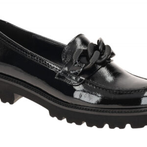 Gabor 75.240.97 BEST FITTING Damen Slipper Schwarz Lackleder