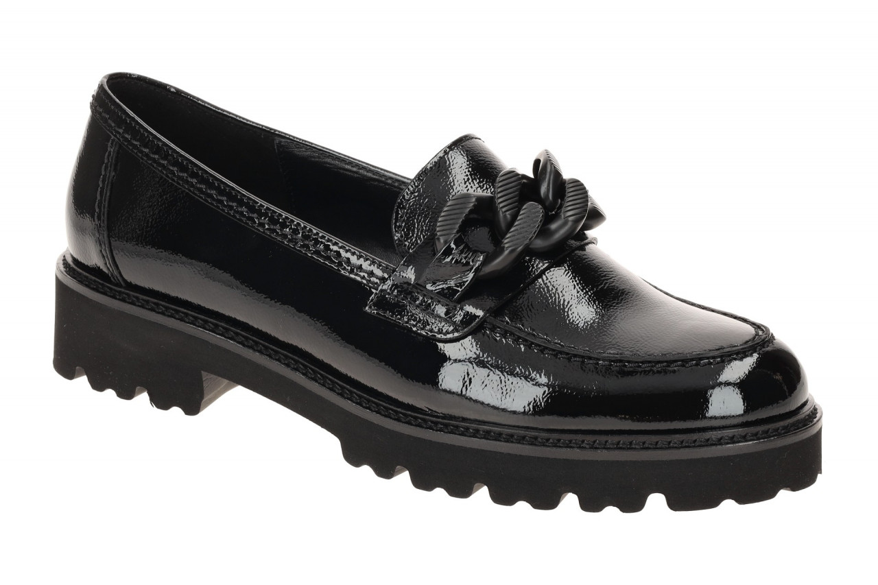 Gabor 75.240.97 BEST FITTING Damen Slipper Schwarz Lackleder 1 Gabor 75.240.97 BEST FITTING Damen Slipper Schwarz Lackleder