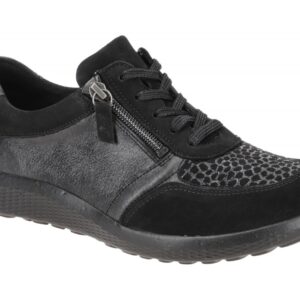 Waldl?ufer 815M01 Schwarz bequeme Slipper OrthoTritt Waldlufer - Damen Halbsc...