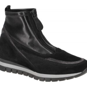 Gabor 36.450 TURIN Damen Stiefeletten Schwarz/Vulcano Weite H - Extra Weit