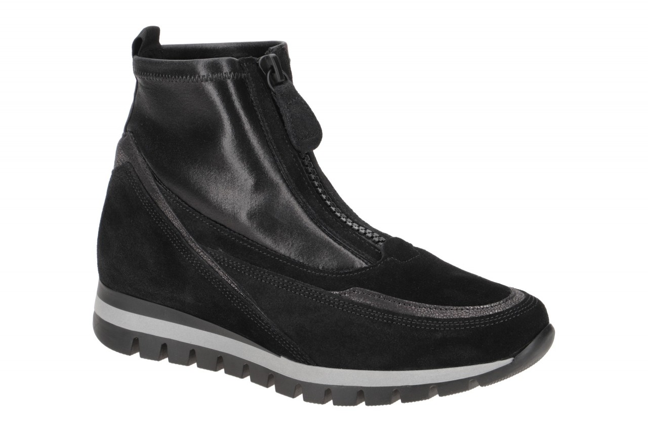 Gabor 36.450 TURIN Damen Stiefeletten Schwarz/Vulcano Weite H - Extra Weit 1 Gabor 36.450 TURIN Damen Stiefeletten Schwarz/Vulcano Weite H - Extra Weit