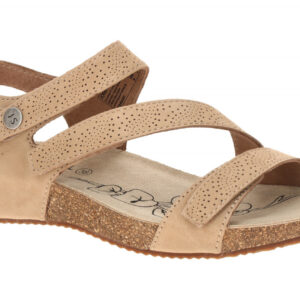 Josef Seibel Damen Sandale TONGA 78 beige Komfort Keilabsatz