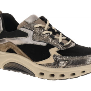 Gabor 76.986.23 ROLLINGSOFT Damen-Sneaker schwarz/mocca/desert k. bequem mit ...