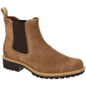 Ecco 20220305034 ELAINA Damen Stiefeletten Braun camel Blockabsatz Gummisohle