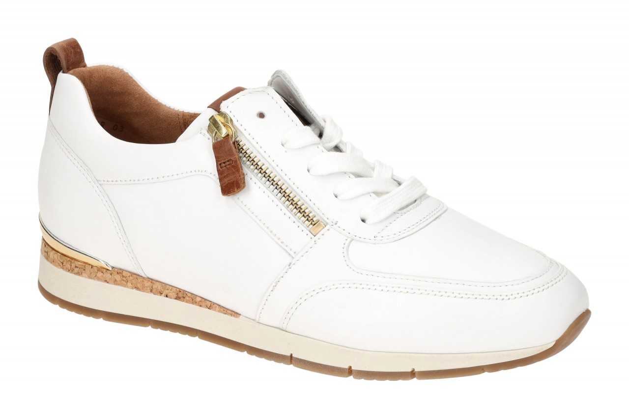 Gabor 83.411.21 Damen Sneaker Wei?/Camel/Gold - Best Fitting, Glattleder, Her... 1 Gabor 83.411.21 Damen Sneaker Wei?/Camel/Gold - Best Fitting, Glattleder, Her...