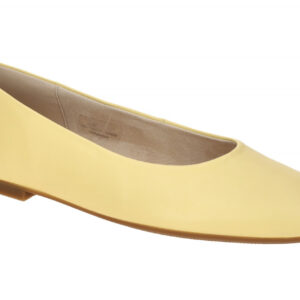 Gabor 64.140 Damen Slipper Gelb Echtleder Ballerinas Chiffon Yellow Blockabsatz