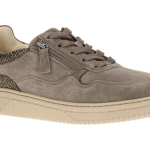 Gabor 6016.01 Damenschuhe Sneaker taupe-grau Rauhleder XL-ExtraLight