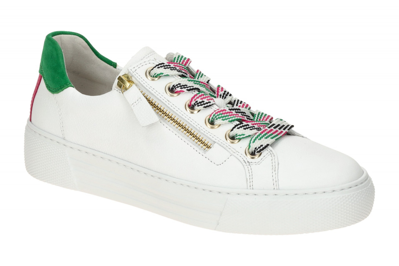 Gabor 66.465.53 FLORENZ Damen Halbschuhe Wei? Gr?n Pink Gold Gummisohle Plateau 1 Gabor 66.465.53 FLORENZ Damen Halbschuhe Wei? Gr?n Pink Gold Gummisohle Plateau