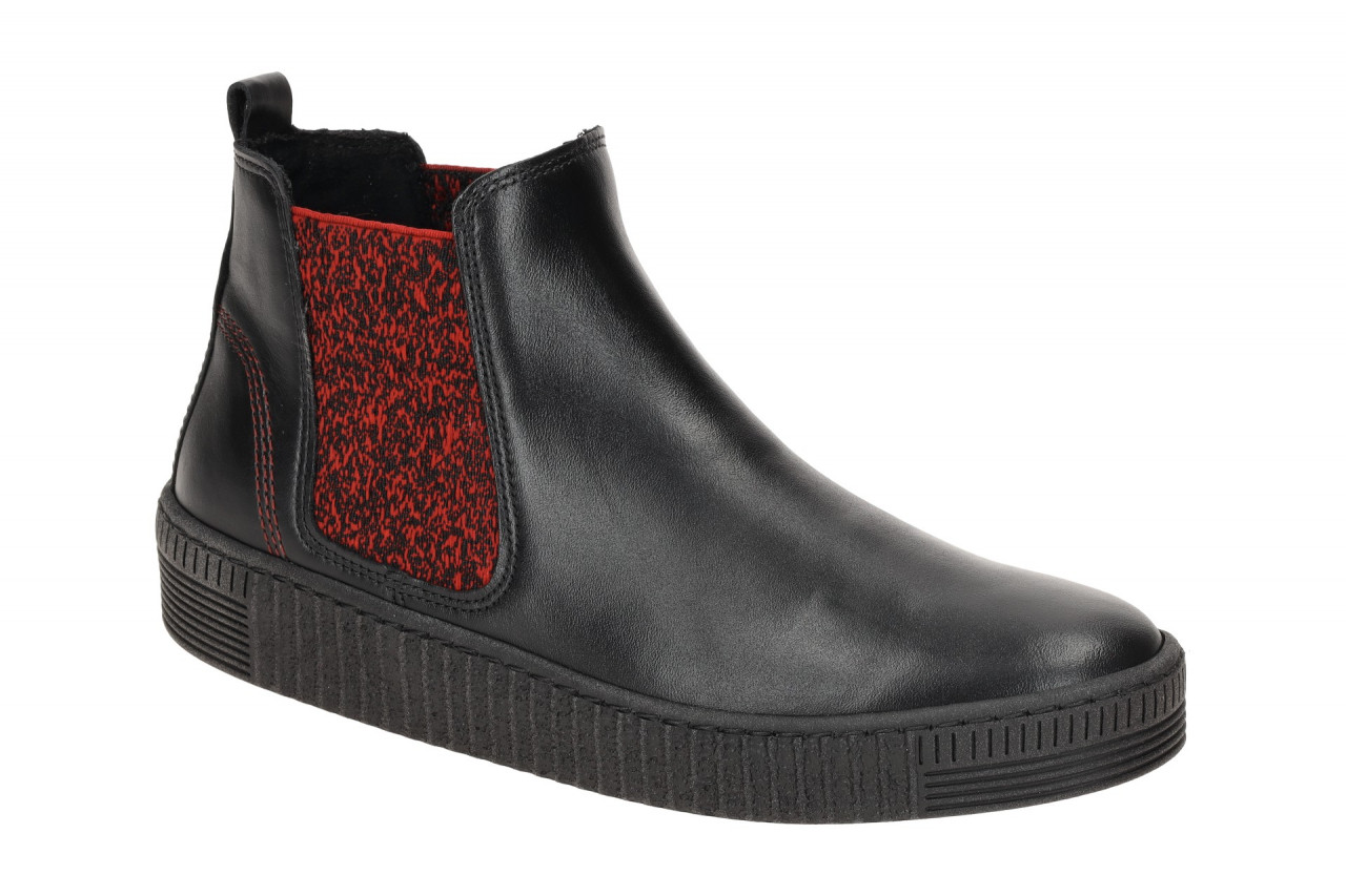 Gabor 53.731.25 Damen Stiefeletten Schwarz/Rot Best Fitting Keilabsatz 1 Gabor 53.731.25 Damen Stiefeletten Schwarz/Rot Best Fitting Keilabsatz
