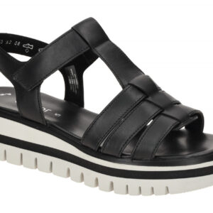 Gabor 64.625.27 Damen Sandalette Schwarz - GABOR Best Fitting, Keilabsatz, Ec...