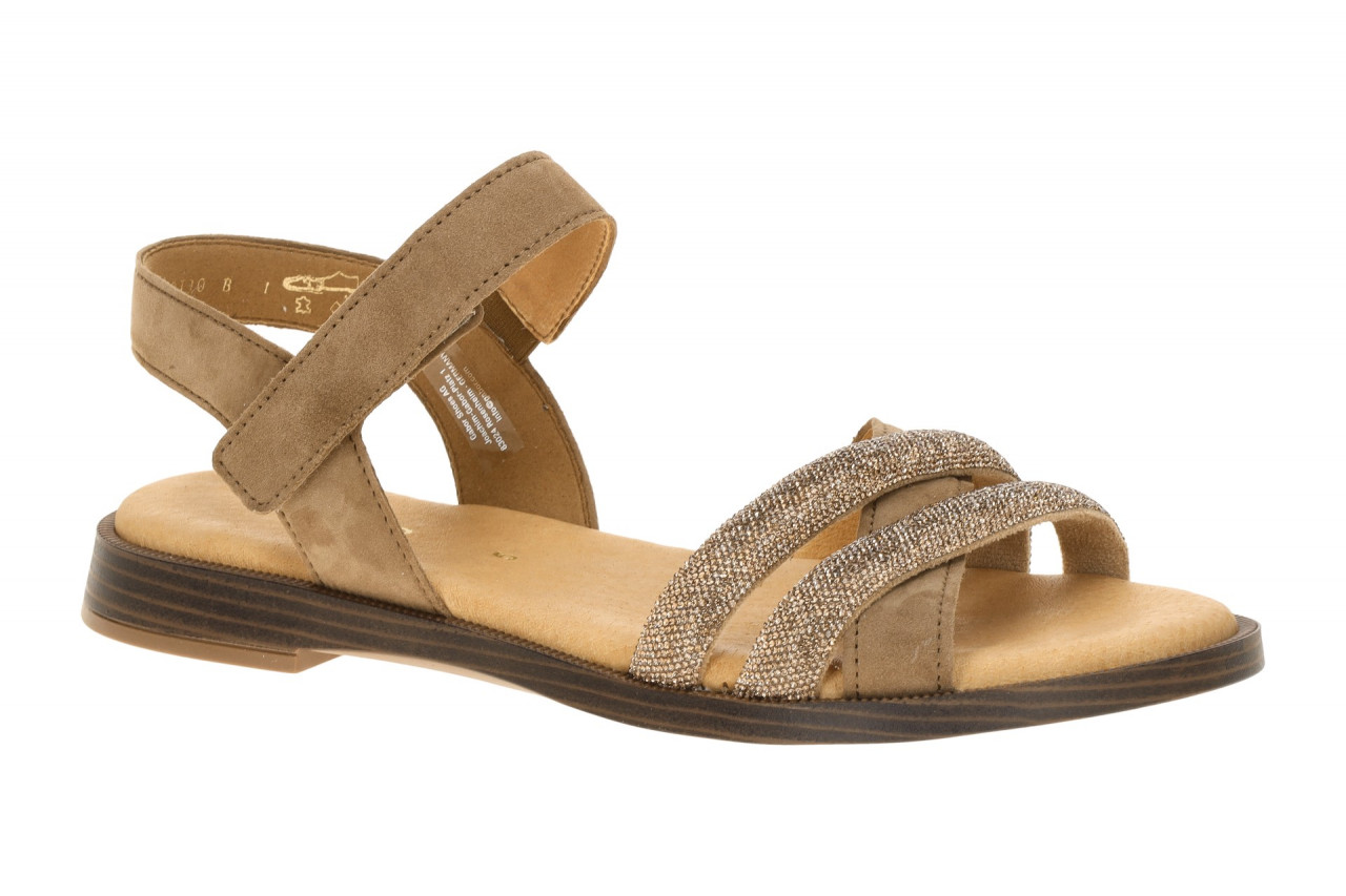 Gabor 85.501 - Damen Sandalette in Braun Peanut mit Klettverschluss 1 Gabor 85.501 - Damen Sandalette in Braun Peanut mit Klettverschluss
