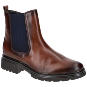 Gabor 91.610.20 Damen Stiefeletten braun sattel effekt (blue) Echtleder mit T...