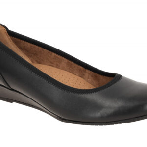 Gabor 02.690.57 KRETA Damen Ballerinas Schwarz Comfort Keilabsatz