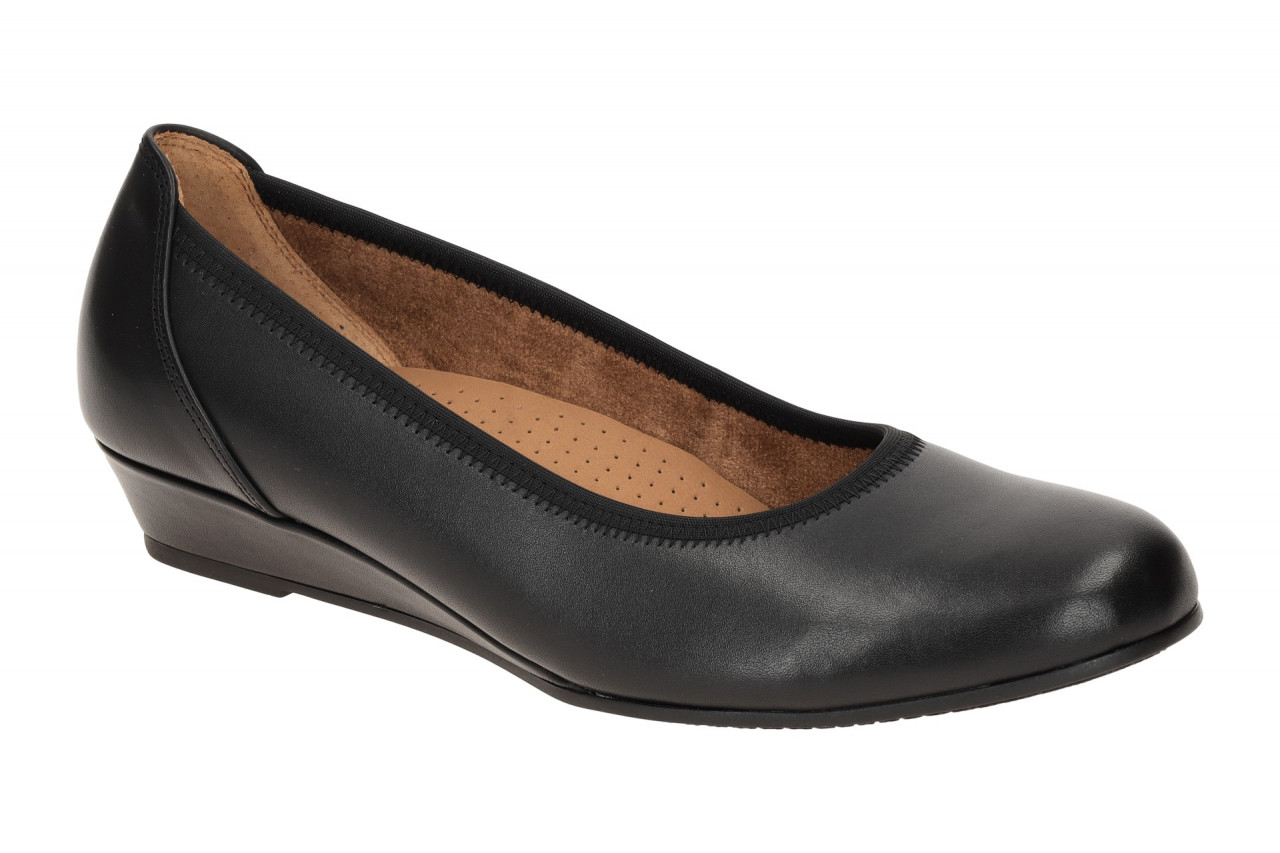 Gabor 02.690.57 KRETA Damen Ballerinas Schwarz Comfort Keilabsatz 1 Gabor 02.690.57 KRETA Damen Ballerinas Schwarz Comfort Keilabsatz