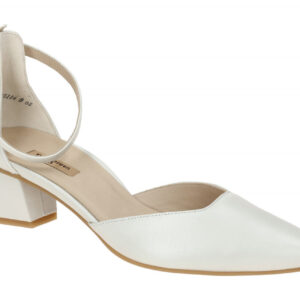 Paul Green Damen Riemchen Pumps 3820-050 in Wei? ivory - Blockabsatz 4cm