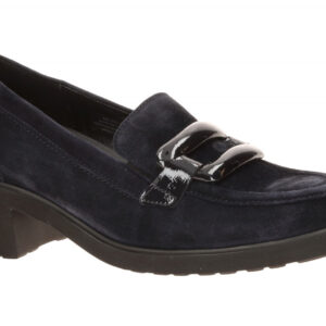 Gabor 4007.02.002 Damenschuhe dunkelblau Velour Rauhleder Slipper Plateau Absatz
