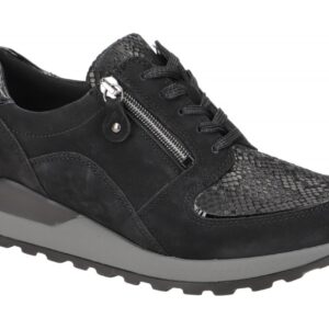 Waldl?ufer H64007 307 001 Hiroko Damenschuhe Schwarz OrthoTritt Bequem Schn?r...