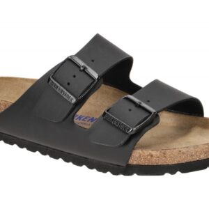 Birkenstock 551251 ARIZONA BS Pantoletten Schwarz Soft Footbed Echtleder