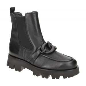 Paul Green Damen Stiefeletten 9043-04x Schwarz Black Glattleder bequeme Chels...