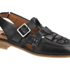 Everybody 30503M2365 SP black AFINA Damen Sandale Echtleder Schwarz Blockabsatz
