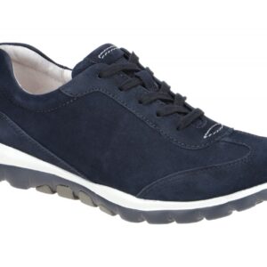 Gabor 76.965.46 ROLLINGSOFT Damen Sport-Halbschuhe Sneaker Nightblue Echtleder