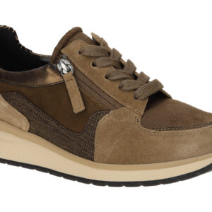 Gabor 76.307.61 - Damen Schn?r-Halbschuhe in Braun Espresso/Kupfer, bequem un...