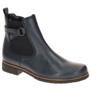 Gabor 74.670 - BEST FITTING Stiefeletten blau night (cognac) Kleiner Absatz 2cm