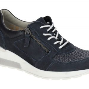 Waldl?ufer 939H01 H-CLARA Damenschuhe blau marine OrthoTitt Keilabsatz