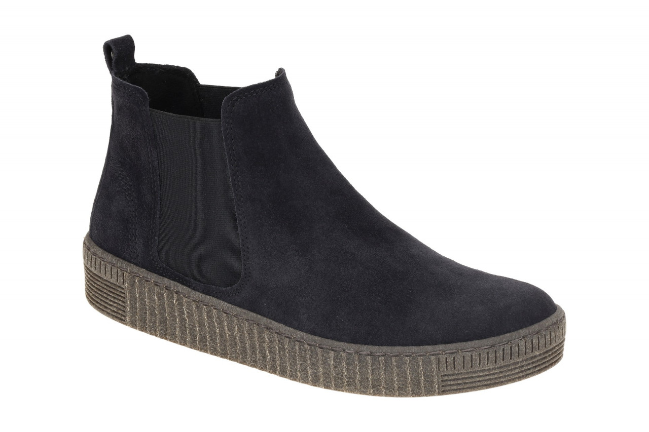 Gabor 73.731 Damen Stiefeletten in Blau ocean - bequeme Chelsea Boots 1 Gabor 73.731 Damen Stiefeletten in Blau ocean - bequeme Chelsea Boots