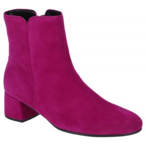 Gabor 55.680.10 Damen Stiefeletten Orchid Pink Velour Ankle Boots Blockabsatz
