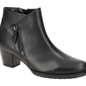 Gabor Damen Stiefeletten 76.603 - PALMA - Schwarz Echtleder weich gepolstert