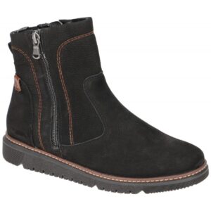 Waldl?ufer 604801 K-GESA Damen Stiefeletten Schwarz/Cognac - Weite K