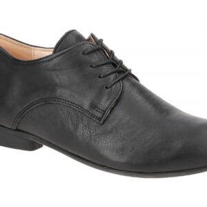 Think 000412 GUAD Damenschuhe Schwarz Echtleder Schn?r-Halbschuhe