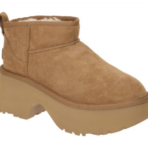 UGG 1158311 CHE Classic Ultra Mini New Heights Damen Winterstiefel Braun Lede...