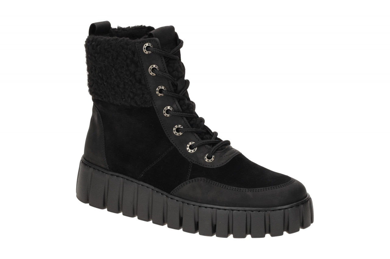 Gabor 56.485 Damen Stiefeletten schwarz - bequeme Plateau Boots 1 Gabor 56.485 Damen Stiefeletten schwarz - bequeme Plateau Boots