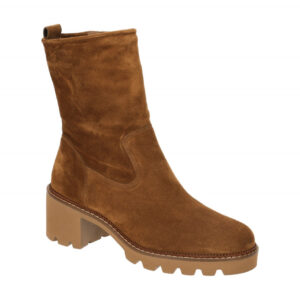 Paul Green 8133-000 Damen Stiefeletten Braun Toffee XL Plateau Blockabsatz Ka...